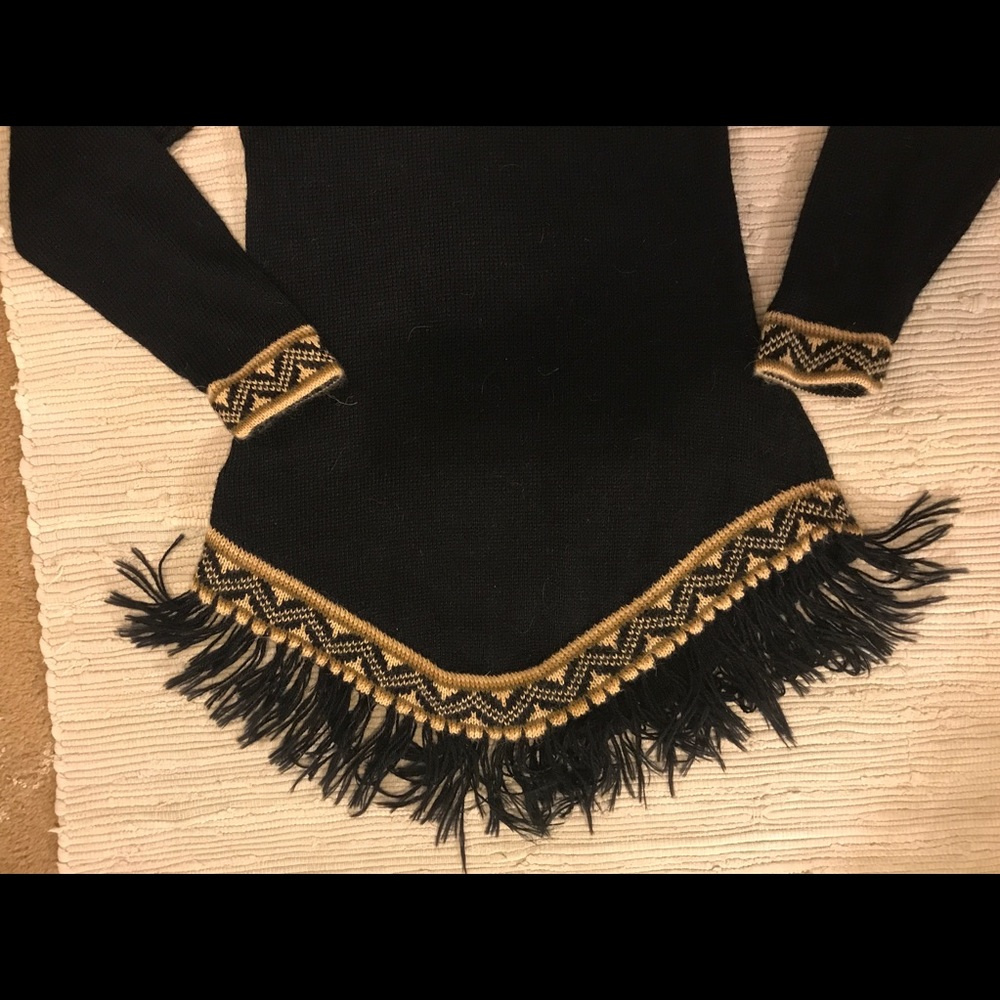 Artesania “Edm” Alpaca Black & Tan/Brown/Cream EUC - Picture 7 of 8
